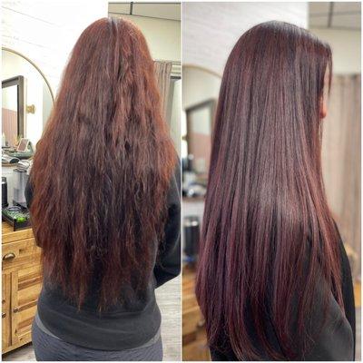 enhancing the red tones