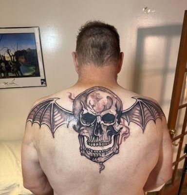 Deathbat tattoo
