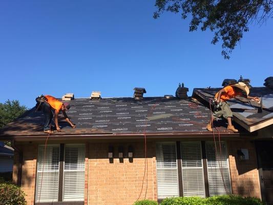 New roof installation in Richardson, TX