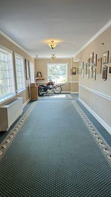 Entrance hallway to the dining facility.