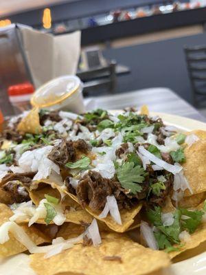 Birria nachos