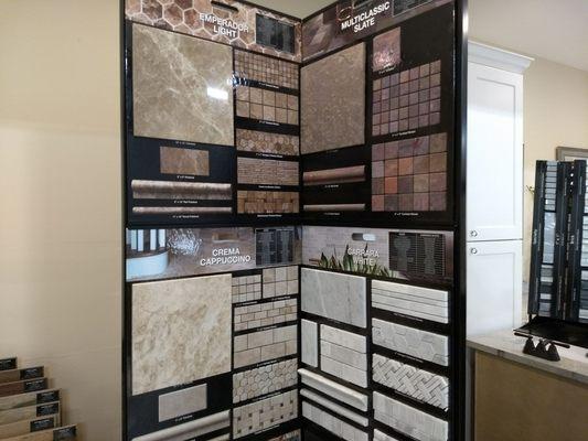 Backsplash options.