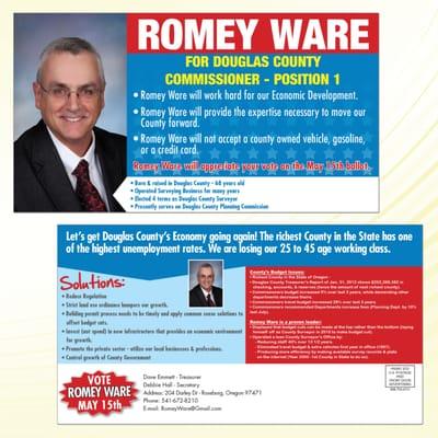 Romey Ware Direct Mail Postcard