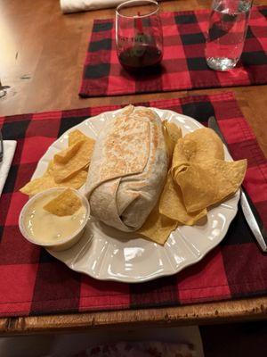 Tonight I got the bean burrito, stuffed with black beans, tomato, peppers, pineapple salsa and cheese. This is a must try.