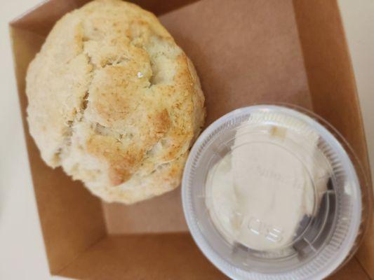 Scone with clotted cream