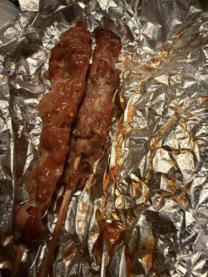 Pork skewers