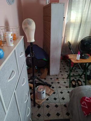 He even moved the bookshelf to get to the leak!!