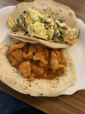 Jalapeño Napoles and and egg Chicharon and bean