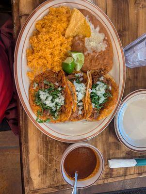 Birria Taco Especial Dinner