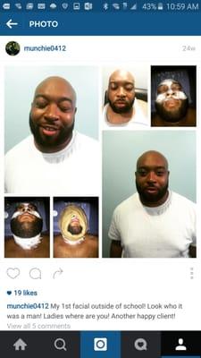 Veronica's Touch do facials too!