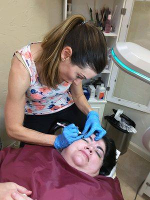 Rebecca microblading Laurie