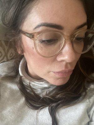 The brow wows 2 days after -  nothing on my eyebrows at all!