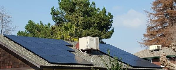 South Roof, the East and West roofs are covered, Fantastic work!!