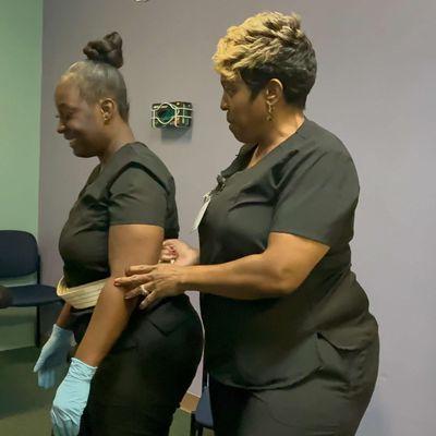 Ambulation with a gait belt