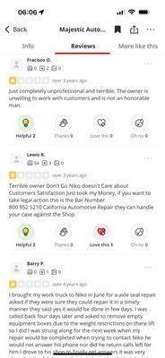 Reviews under previous name.