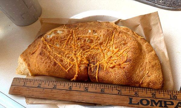 10 inch Calzone, looks OK