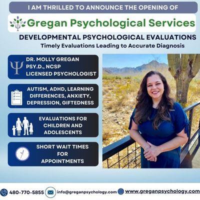 Comprehensive psychological evaluations with short wait times