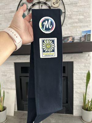 Missionettes Daisies sash patches