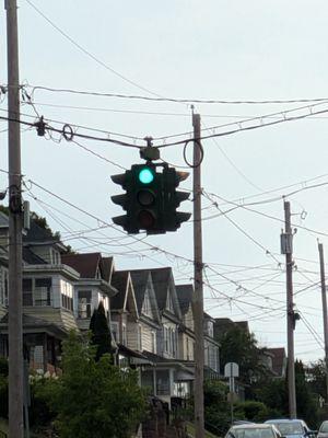 Upside-Down Traffic Signal, Syracuse