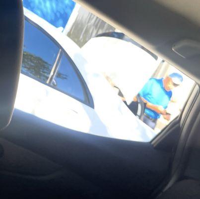 Back rear window fully falling down