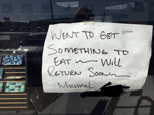 They had JUST opened! Really!?!?