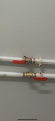 The tech refused to use a stud finder. Left these holes for me to deal with