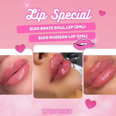 Non-invasive lip fillers