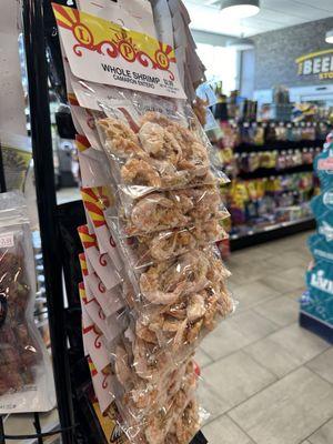 Dried shrimp snacks