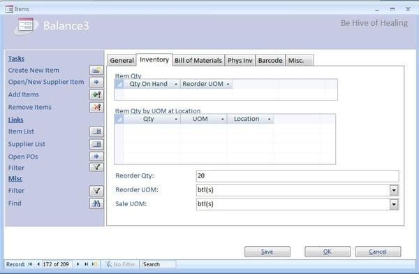 Inventory Control application sample