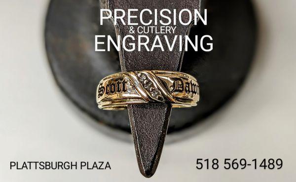 We engrave for local Jeweler's..