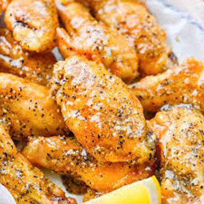 Honey lemon pepper wings