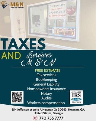 Taxes And Services M&N