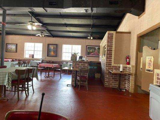 Seating area and counter