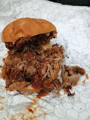 Pulled pork BBQ.