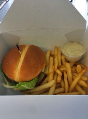 1/4 lb Hamburger and Fries Special Everyday 8-4pm