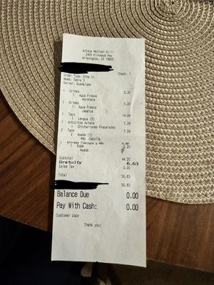Receipt