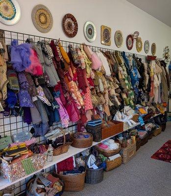 Fabric pieces, remnants trims, laces and more.