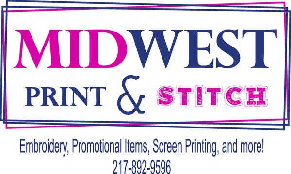 We do embroidery, screen printing, promotional items, custom uniforms, and Frost Buddies.