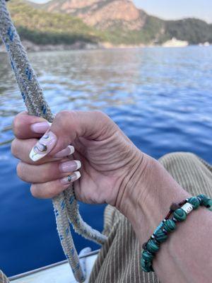 Nails by Dai for my mediterranean sailing trip
