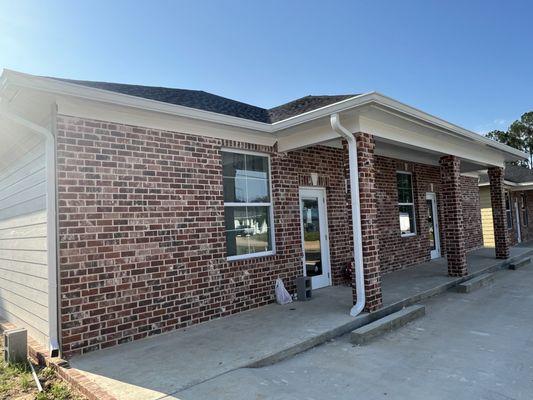 Gutter Installation on a new clinic - Monticello