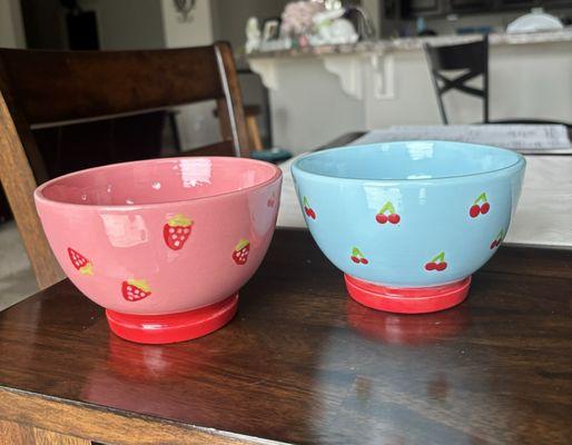 two bowls i made!