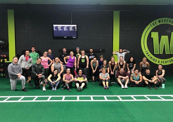 Some of the Warehouse "Fit Fam" - Come check us out! First class is free!