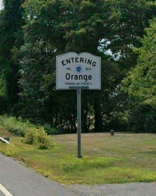 Entering Orange on Daniel Shays Highway from Athol.