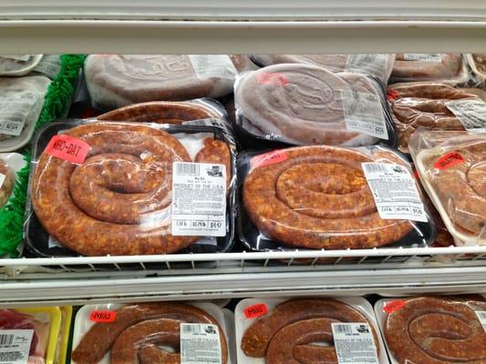 The bomb diggity Hot sausage and Who Dat sausage!!