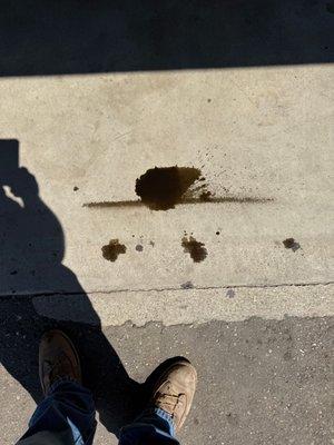 Leaking while idling 10 minutes...