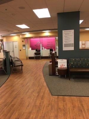 Hallway from elevators to Rehab and Orthopedic doctors.