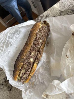 Cheese steak with Cooper