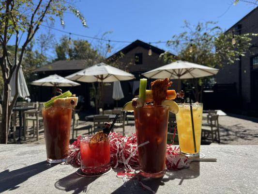 Outdoor area and drinks