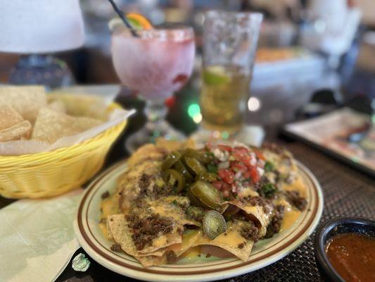 Happy hour nachos