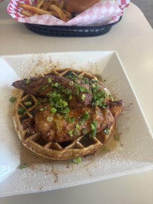 Chicken and waffles